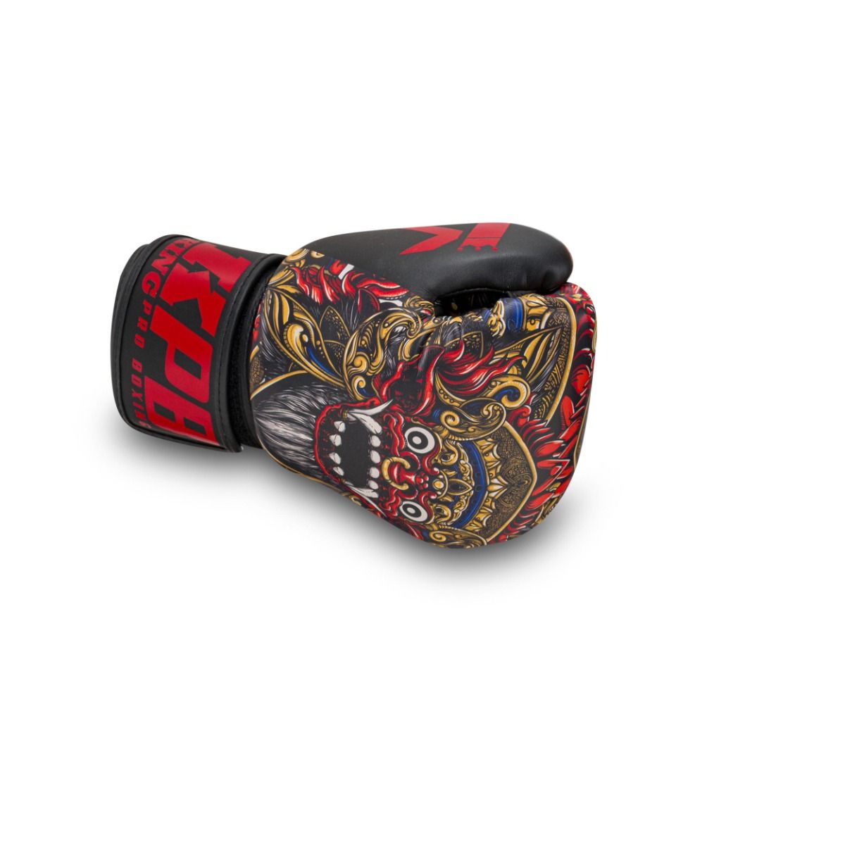 King Pro Boxing Bokshandschoenen BG Baron - Zwart/Rood/Goud