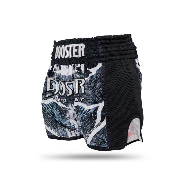 Booster Kickbox-Shorts Alien – Schwarz/Grau