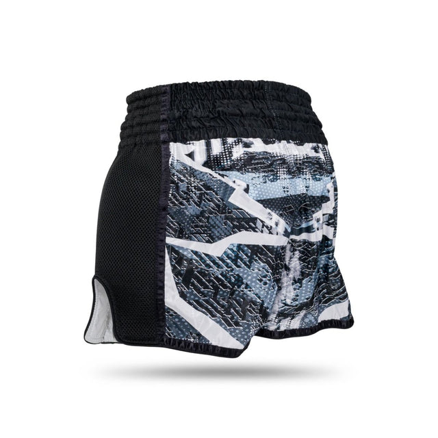 Booster Kickbox-Shorts Alien – Schwarz/Grau