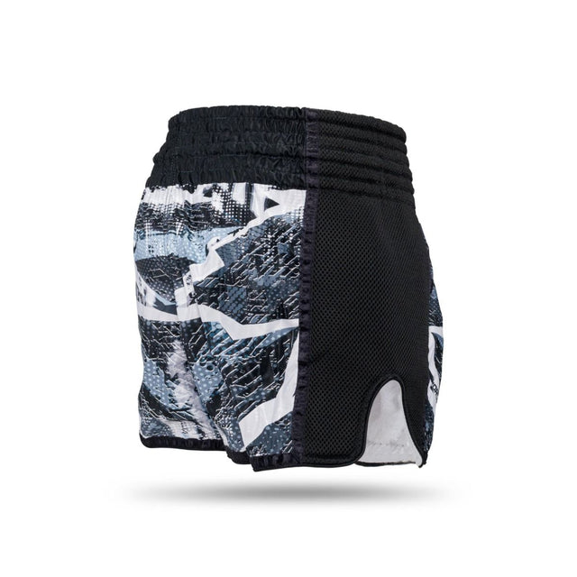 Booster Kickbox-Shorts Alien – Schwarz/Grau