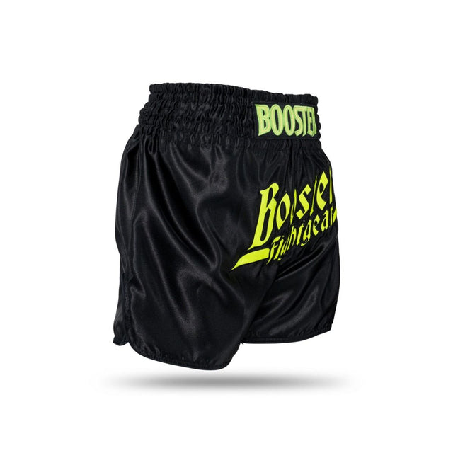Calções de kickboxing Booster Thunder – Preto/Amarelo