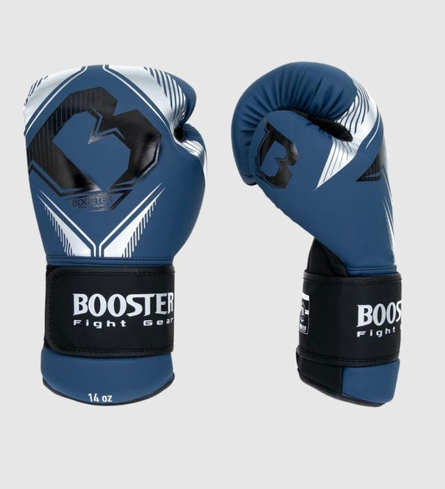 Boxerské rukavice Booster Bangkok – Modrá/Stříbrná/Černá