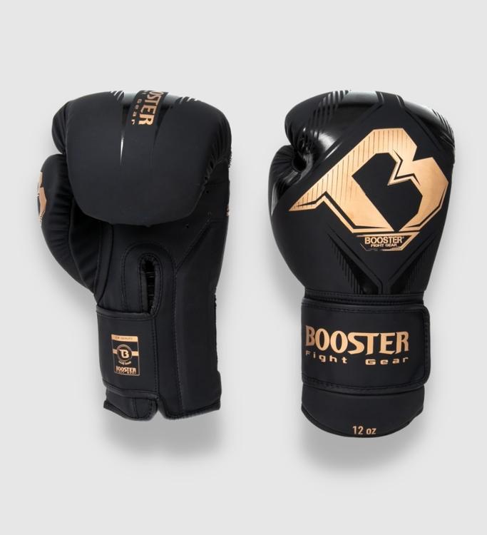 Booster (Kick)Bokshandschoenen Bangkok - Zwart/Goud - (Kick)Bokshandschoenen