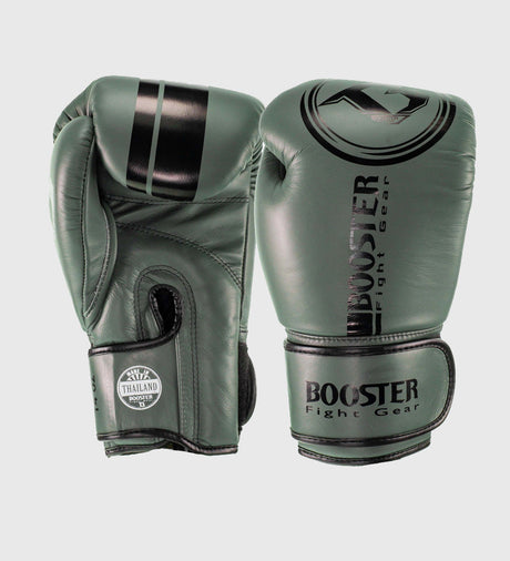 Booster (Kick)Bokshandschoenen Dominance - Leger Groen/Zwart - (Kick)Bokshandschoenen