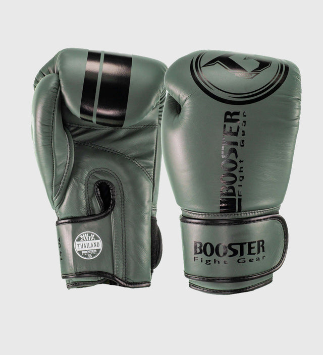 Booster (Kick)Bokshandschoenen Dominance - Leger Groen/Zwart - (Kick)Bokshandschoenen