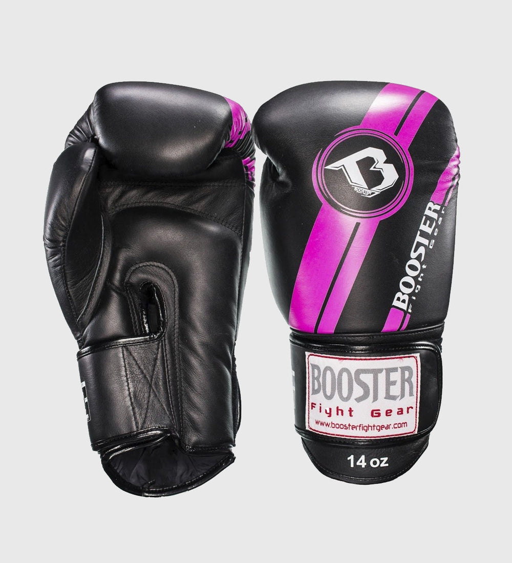 Booster (Kick)Bokshandschoenen - Zwart/Roze - (Kick)Bokshandschoenen