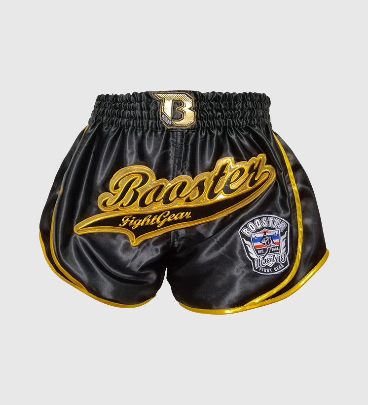 Booster Kickboks Broekje Retro Slugger 1 - Zwart/Geel - Shorts