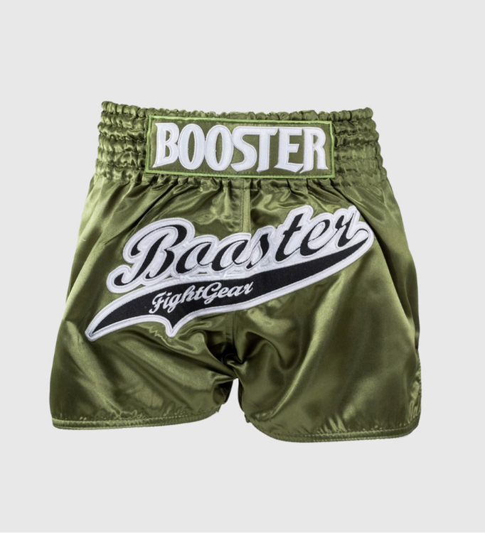 Booster Kickboks Broekje Slugger - Kaki Groen/Zwart/Wit - Shorts