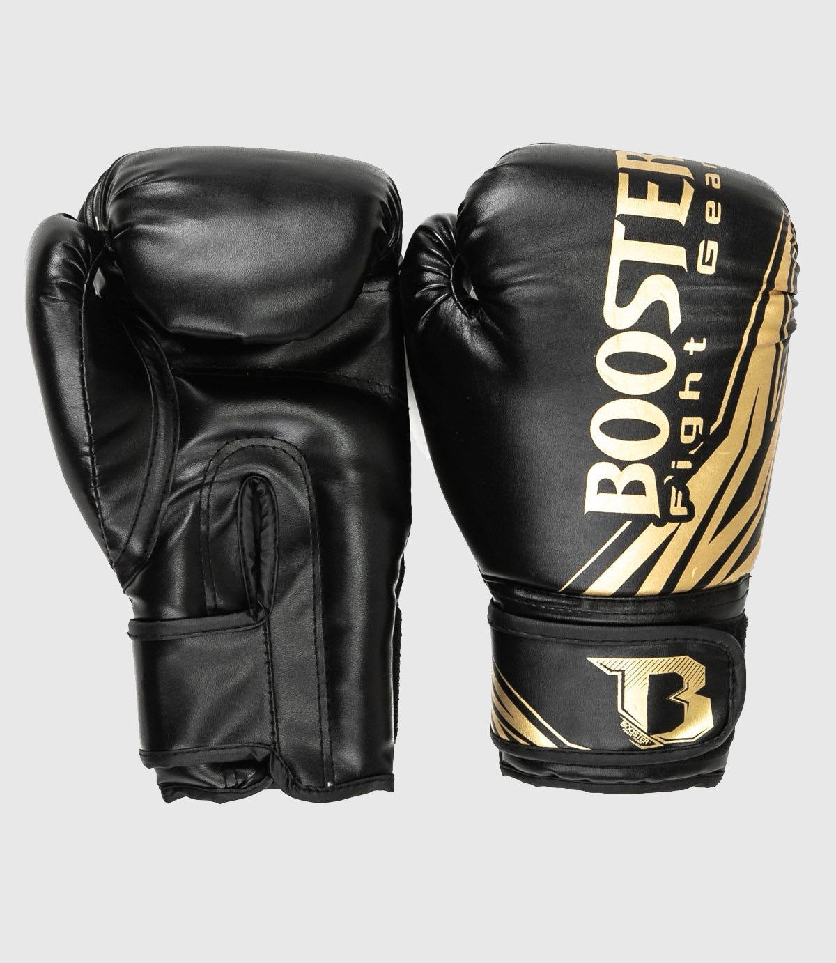 Booster Kickboks Handschoenen Kids - Zwart/Goud - (Kick)Bokshandschoenen