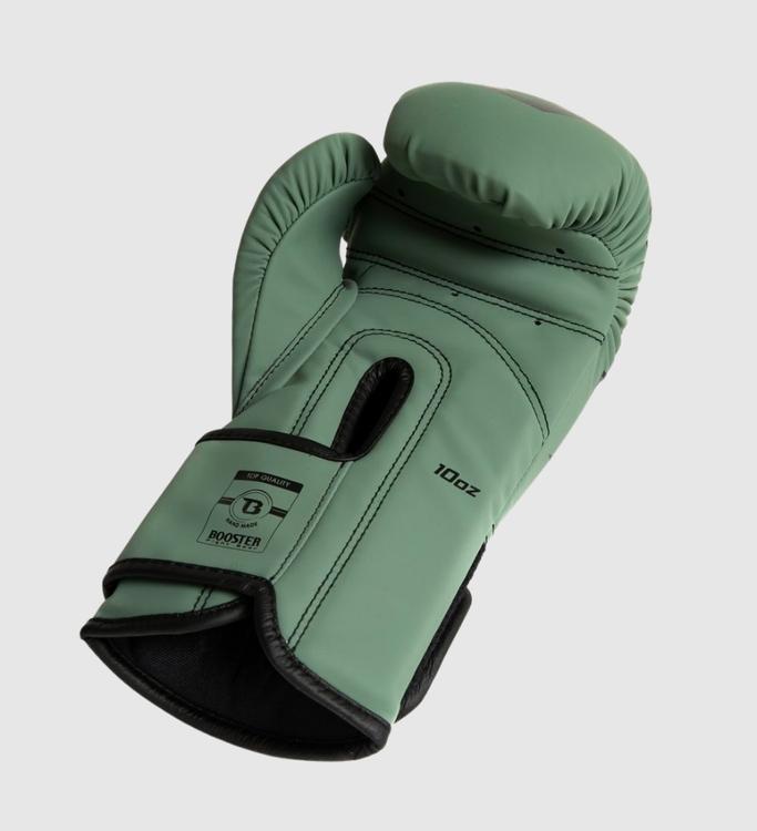 Booster Kickboks Handschoenen Youth Elite Kids - Kaki/Zwart - (Kick)Bokshandschoenen