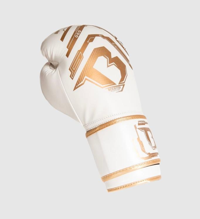 Booster Kickboks Handschoenen Youth Elite Kids - Wit/Goud - (Kick)Bokshandschoenen