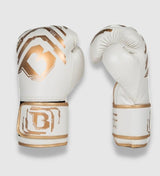 Booster Kickboks Handschoenen Youth Elite Kids - Wit/Goud - (Kick)Bokshandschoenen