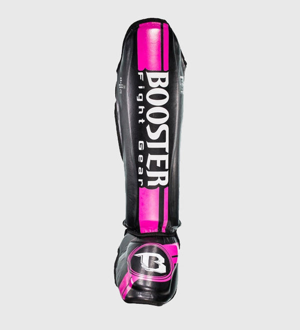 Booster Kickboks Scheenbeschermers V3 - Zwart/Roze