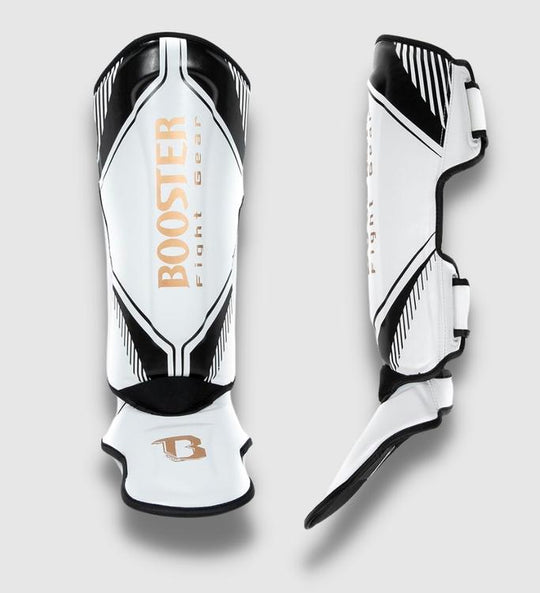 Booster Kickboks Scheenbeschermers Bangkok - Wit/Zwart/Goud