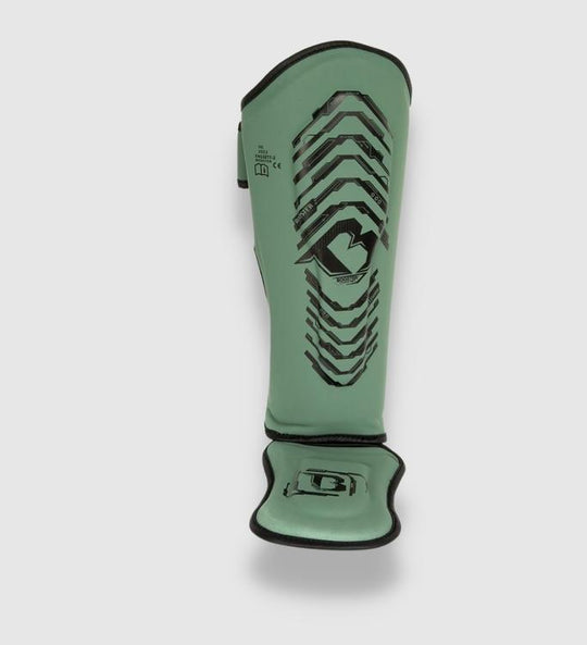 Booster Kickboks Scheenbeschermers Kids Elite V2 - Kaki/Zwart