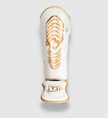 Booster Kickboks Scheenbeschermers Kids Elite V2 - Wit/Goud - Scheenbeschermers
