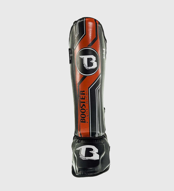 Booster Kickboks Scheenbeschermers V9 - Zwart/Rood