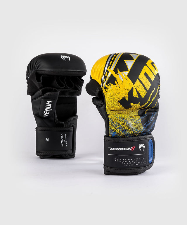 Luvas de MMA Venum x TEKKEN 8 King – Preto/Amarelo