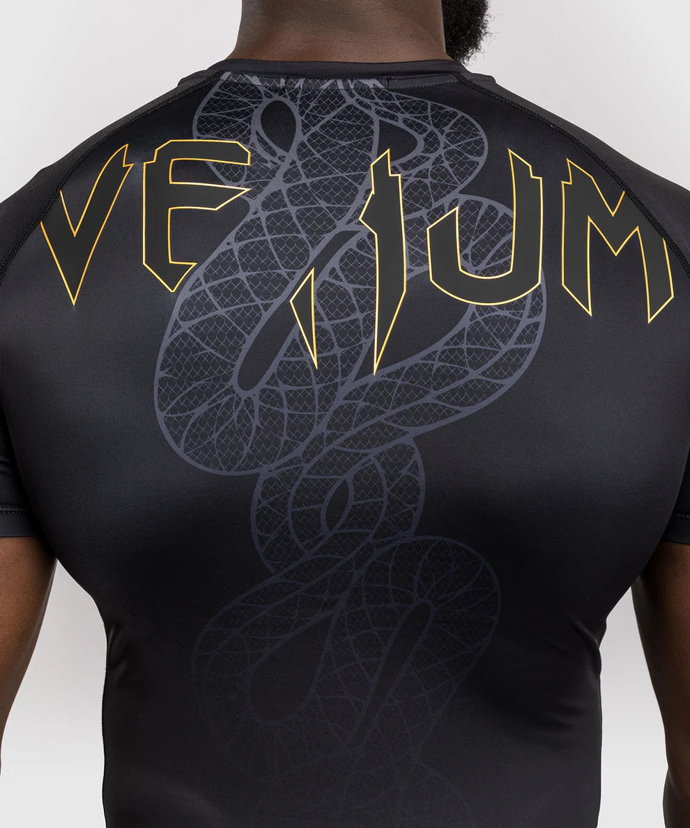 Venum Rashguard Korte Mouwen Serpenti - Zwart