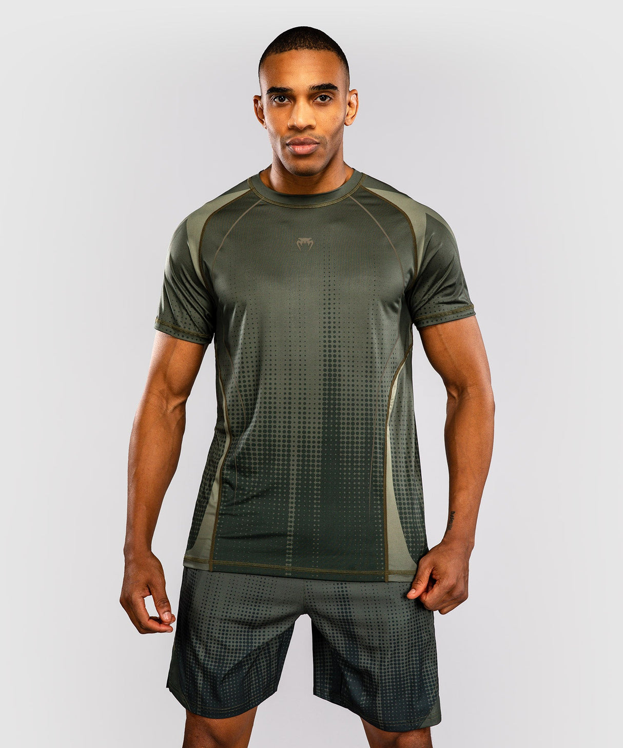 Venum T-Shirt Stealth - Kaki/Donkergroen