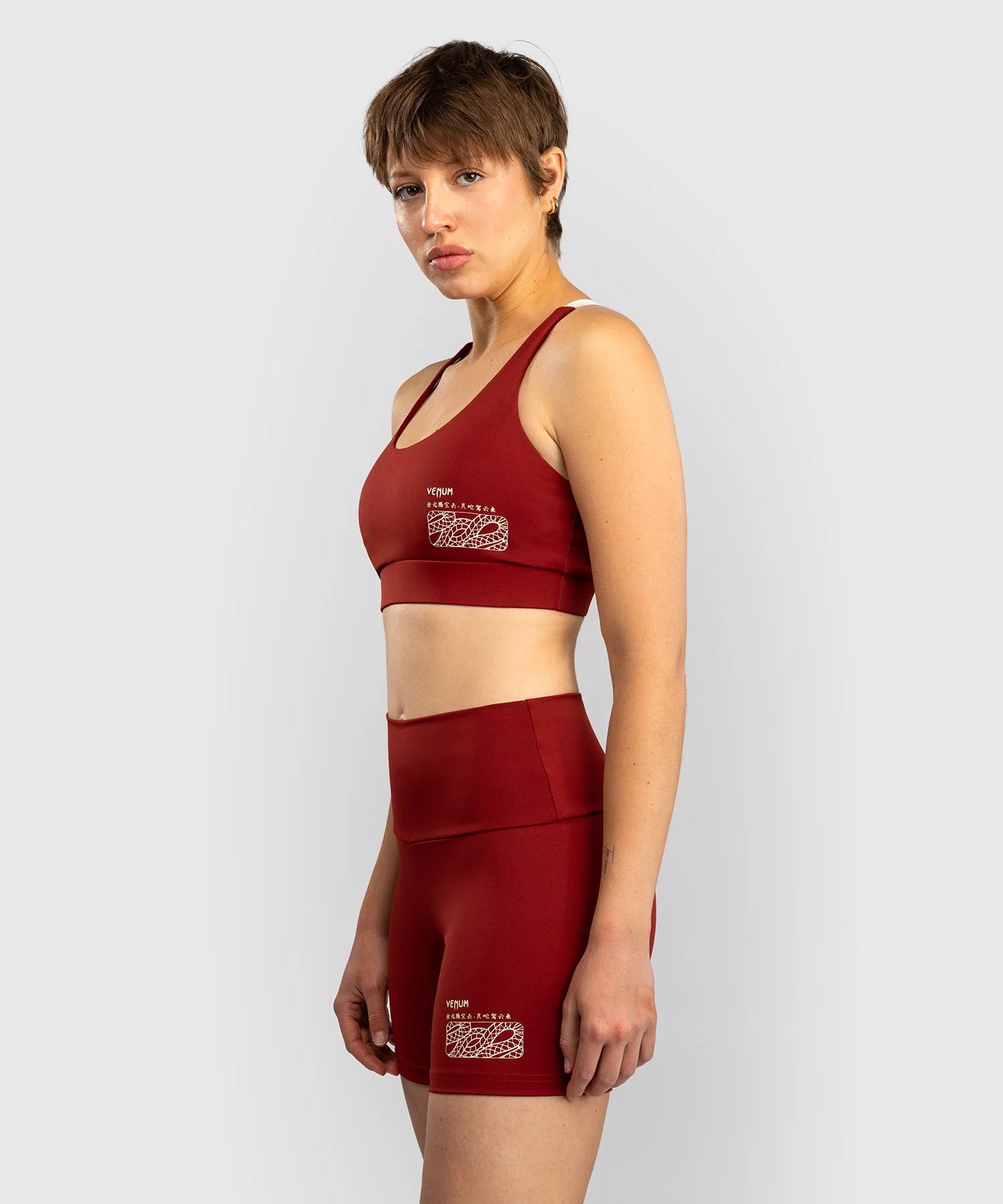 Venum Dames Shorts Serpenti - Burgundy