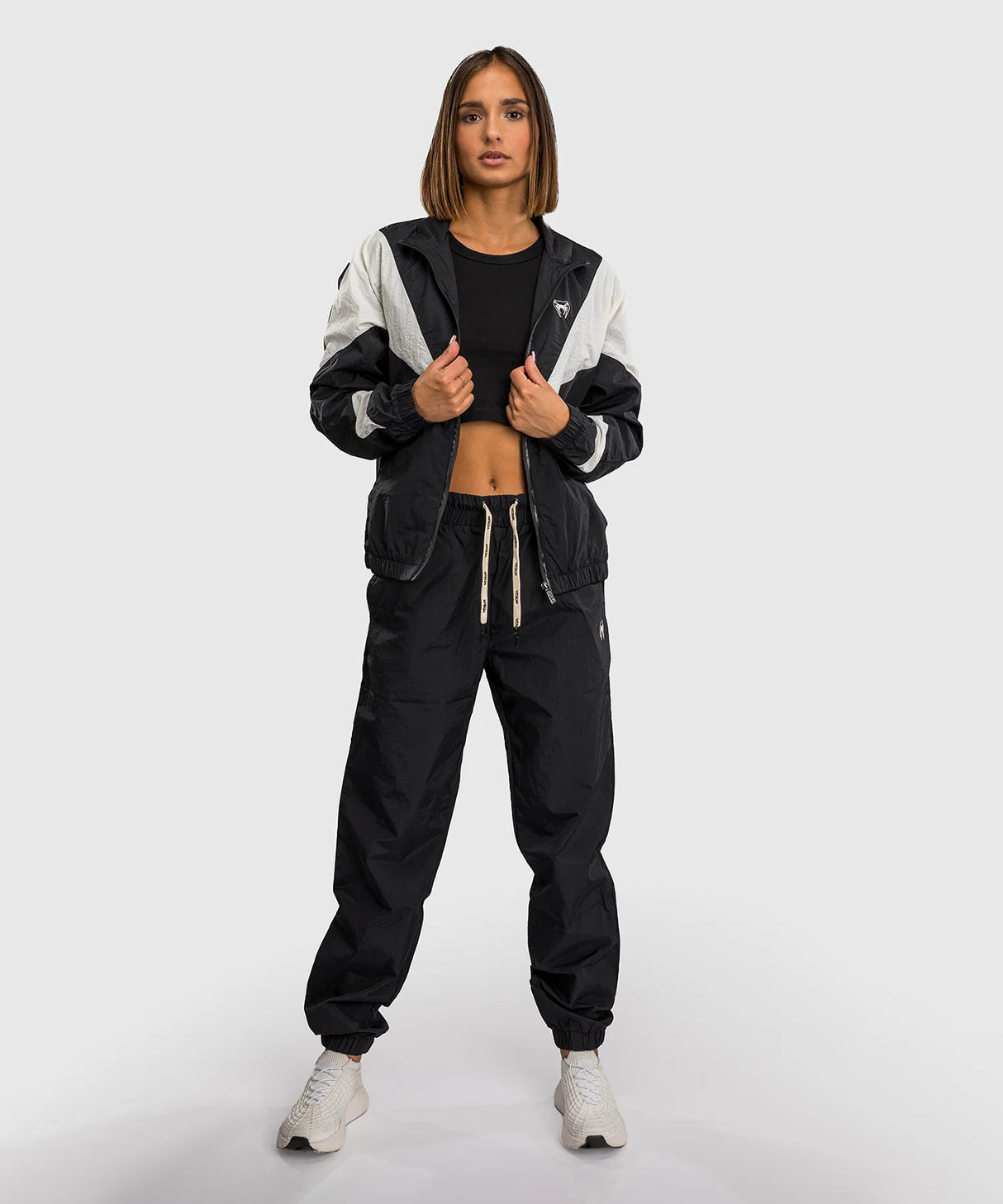 Venum Damen-Trainingsjacke Vectra – Schwarz/Weiß