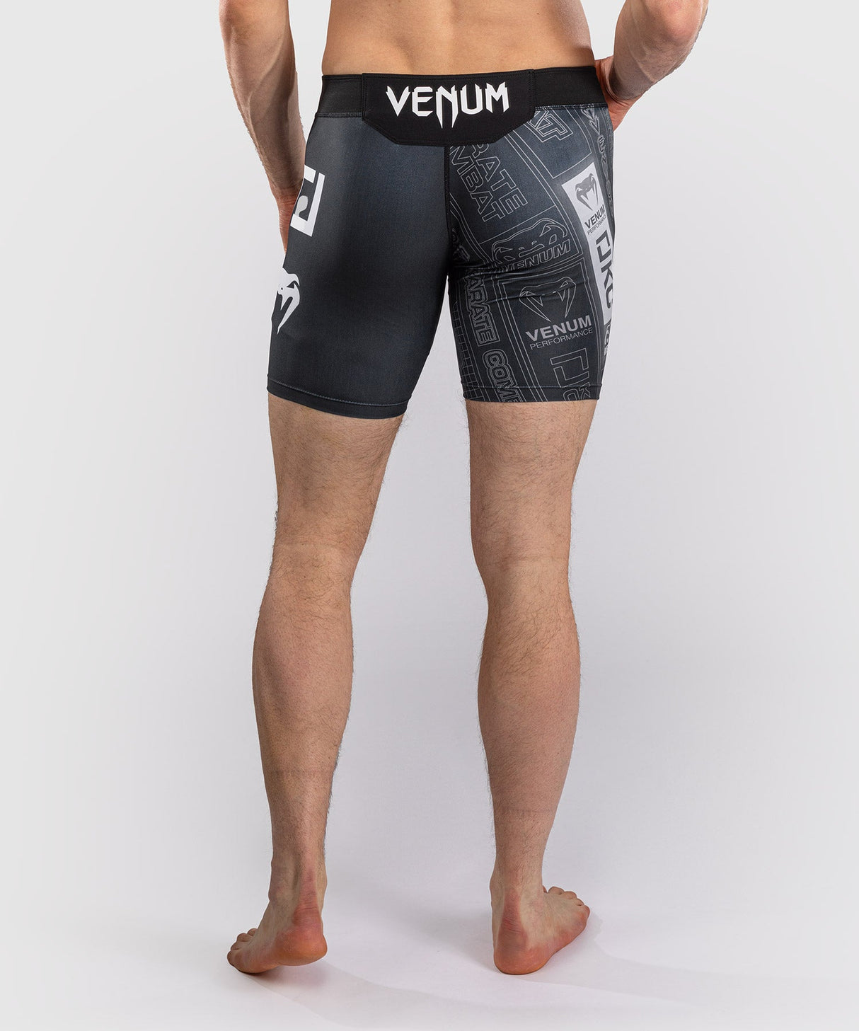 Venum Compressiebroek Karate Combat - Zwart/Grijs