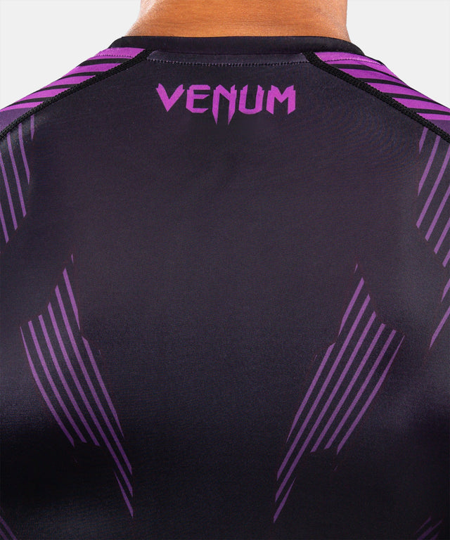Venum Rashguard No-Gi 6.0 Korte Mouwen - Zwart/Paars