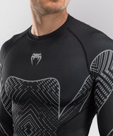 Venum Rashguard Midnight Fury - Zwart/Grijs/Zilver
