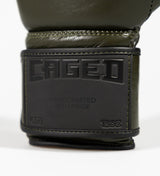 Caged (Kick)Bokshandschoenen ’X’ Series - Kaki Groen/Zwart - (Kick)Bokshandschoenen