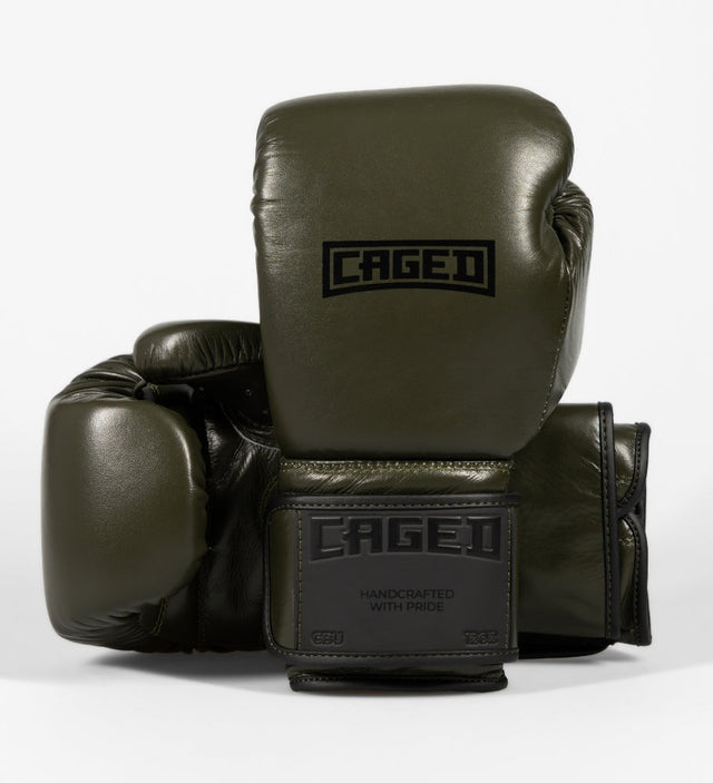 Luvas de boxe Caged X Series – Cáqui Verde/Preto