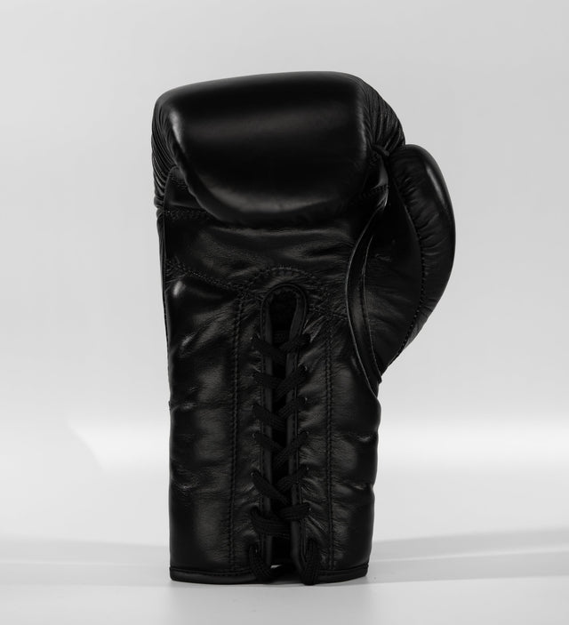 Guantes de boxeo Caged X Series con cordones – Negro/Negro