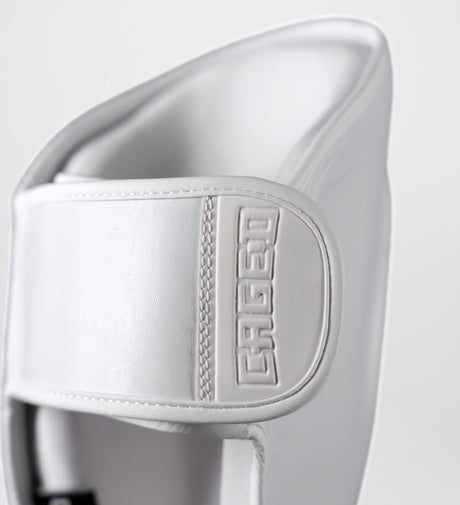 Caged Kickboks Scheenbeschermers ’X’ Series - Wit/Wit - Scheenbeschermers