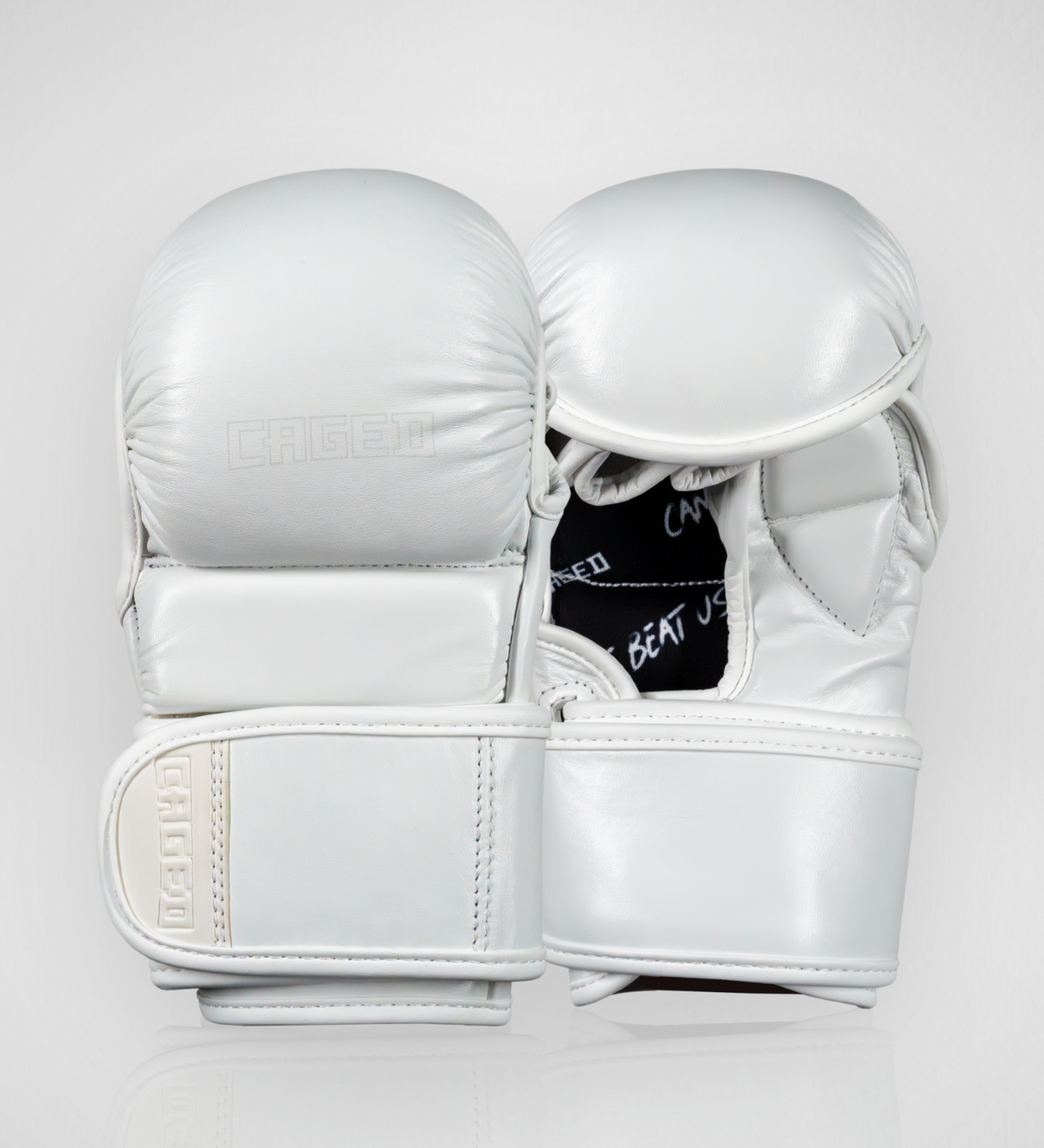 Caged MMA Handschoenen ’X Series’ Sparring - Wit/Wit - MMA Handschoenen
