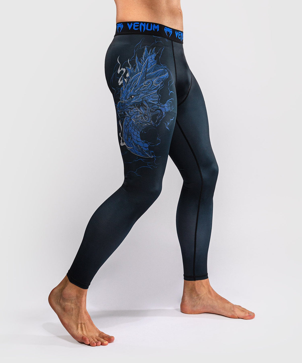 Venum Compressiebroek Thunder Dragon - Zwart/Koningsblauw