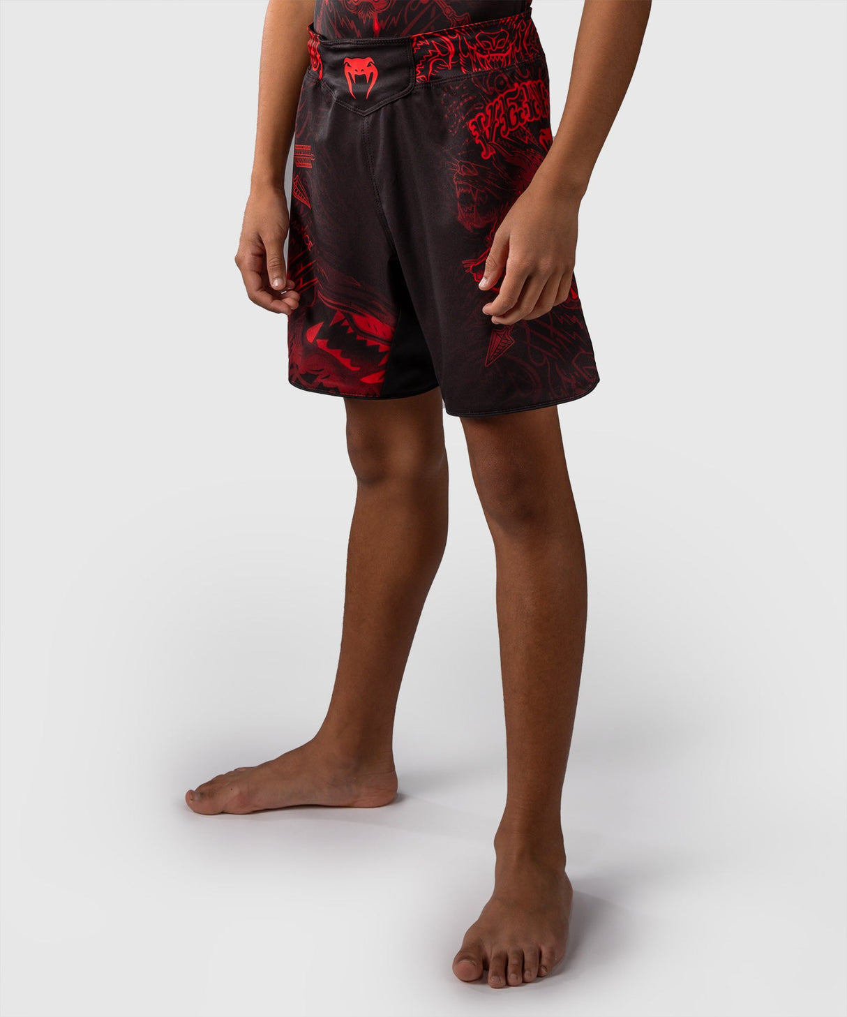 Venum MMA Shorts Wolf Atak Kids - Zwart/Rood