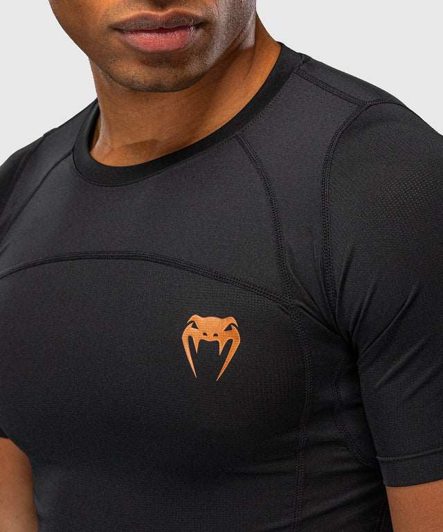 Venum G-Fit Revolution Rashguard Short Sleeves – Black/Copper