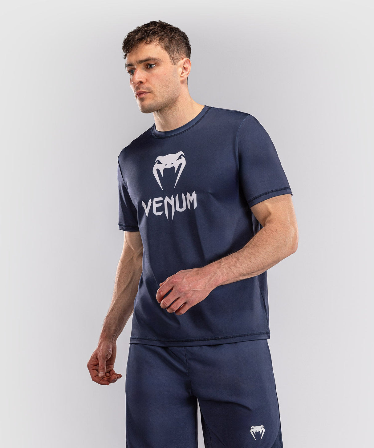 Venum T-Shirt Classic Dry Tech - Marineblauw/Wit