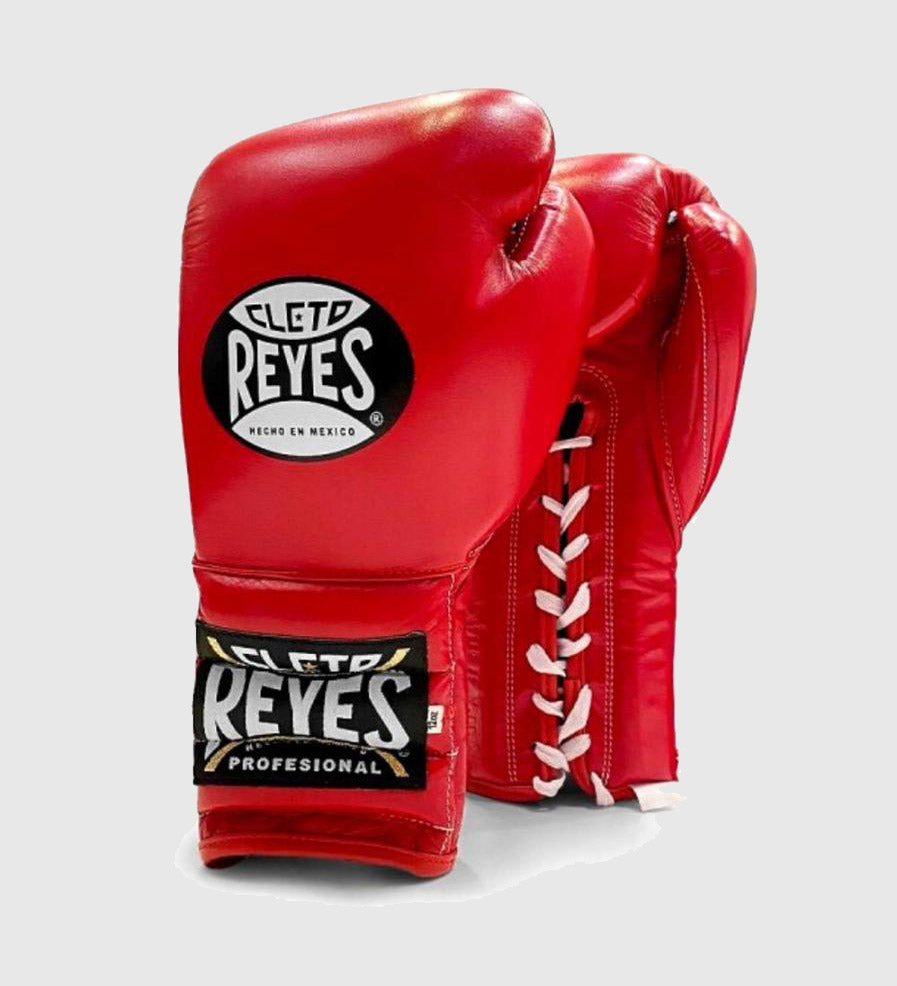 Cleto Reyes (Kick)Bokshandschoenen Veters - Rood - (Kick)Bokshandschoenen