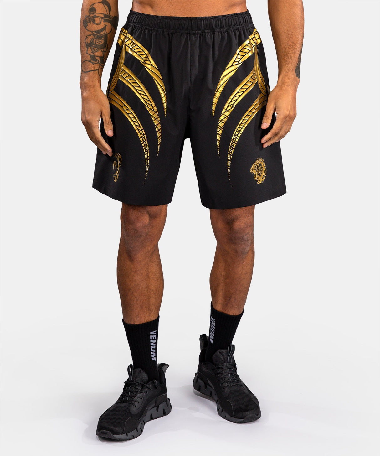 Venum x Mike Tyson Trainingsshorts Tiger - Zwart/Goud