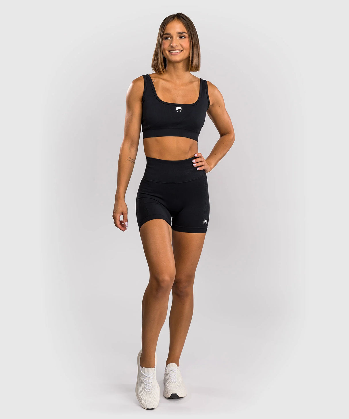 Venum Damen Sculpt Kompressionsshorts - Schwarz/Weiß