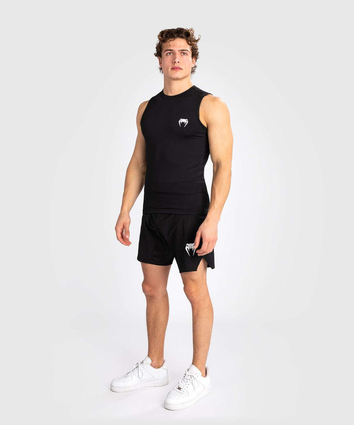 Venum Rashguard Contender - Zwart/Wit