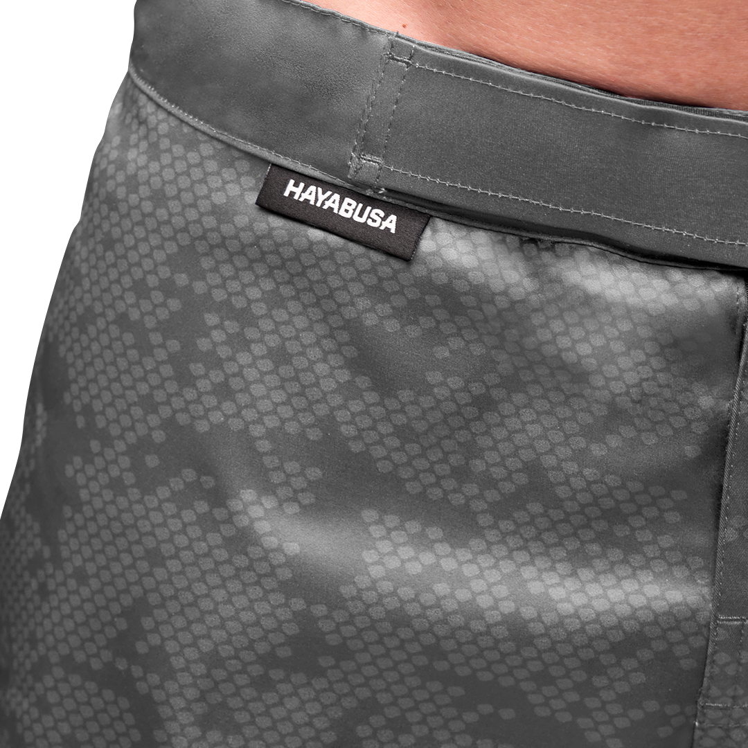 Hayabusa MMA Shorts Hex Mid-Thigh - Grijs