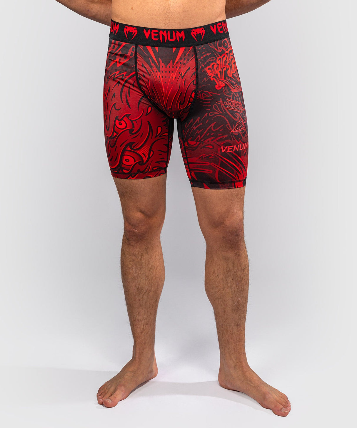 Venum Compressieshort Wolf Atak - Zwart/Rood