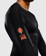 Venum Rashguard Thunder Dragon - Zwart/Grijs/Koper