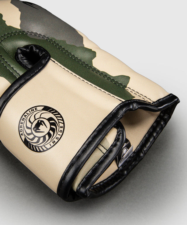 Venum Elite Boxing Gloves - Khaki/Off-white