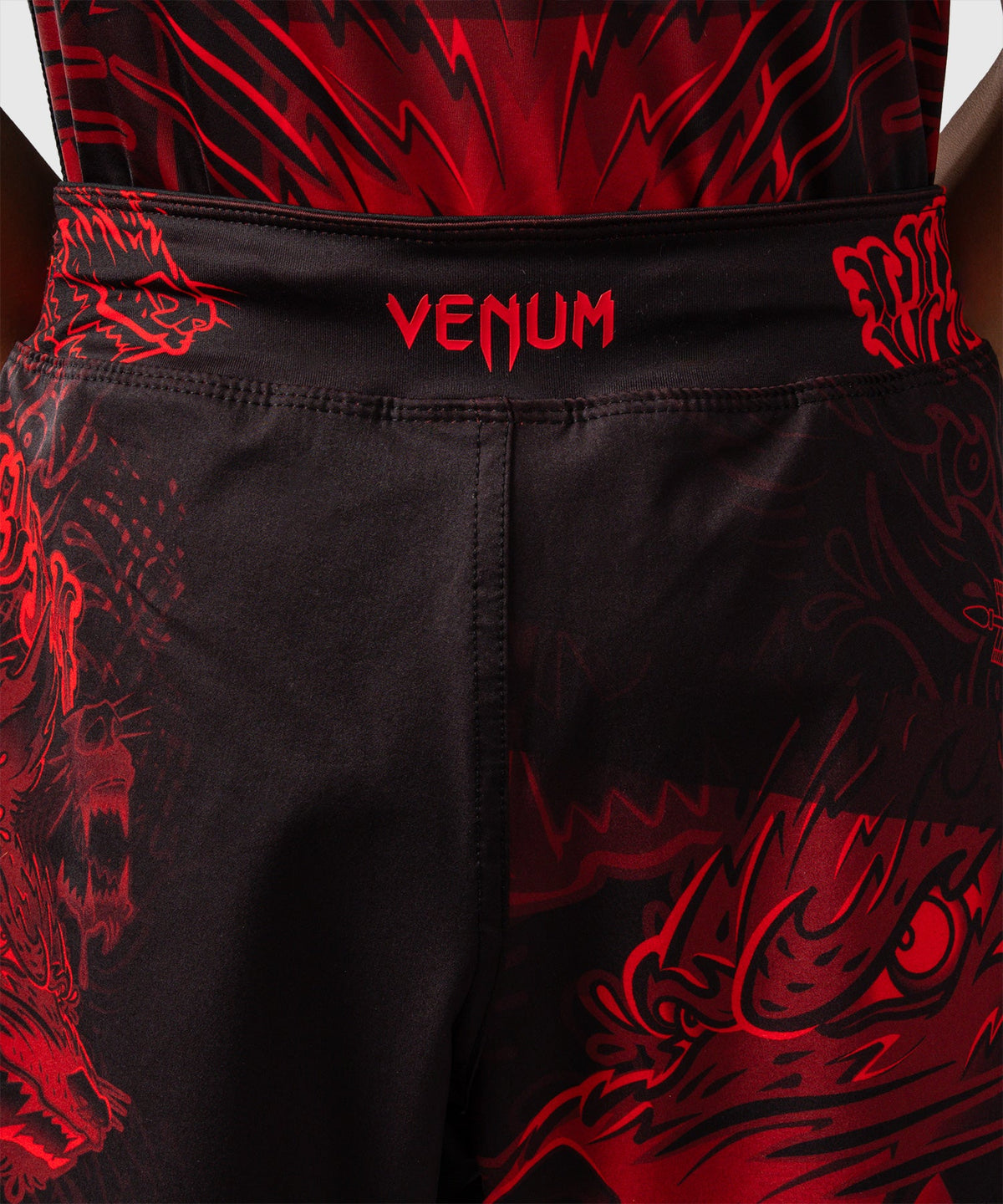 Venum MMA Shorts Wolf Atak Kids - Zwart/Rood
