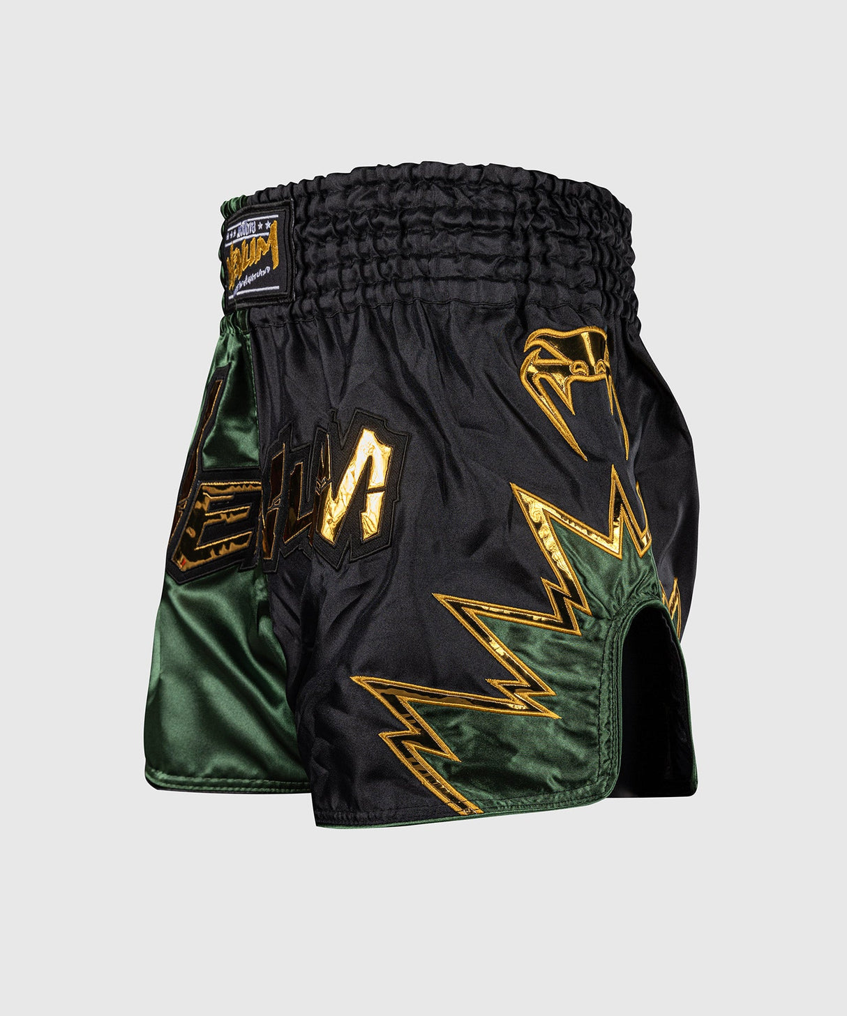 Venum Inferno 2.0 Muay Thai Short Zwart/Kaki - zijaanzicht