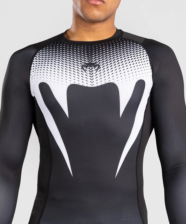 Venum No-Gi Rashguard Long Sleeve - Black/White