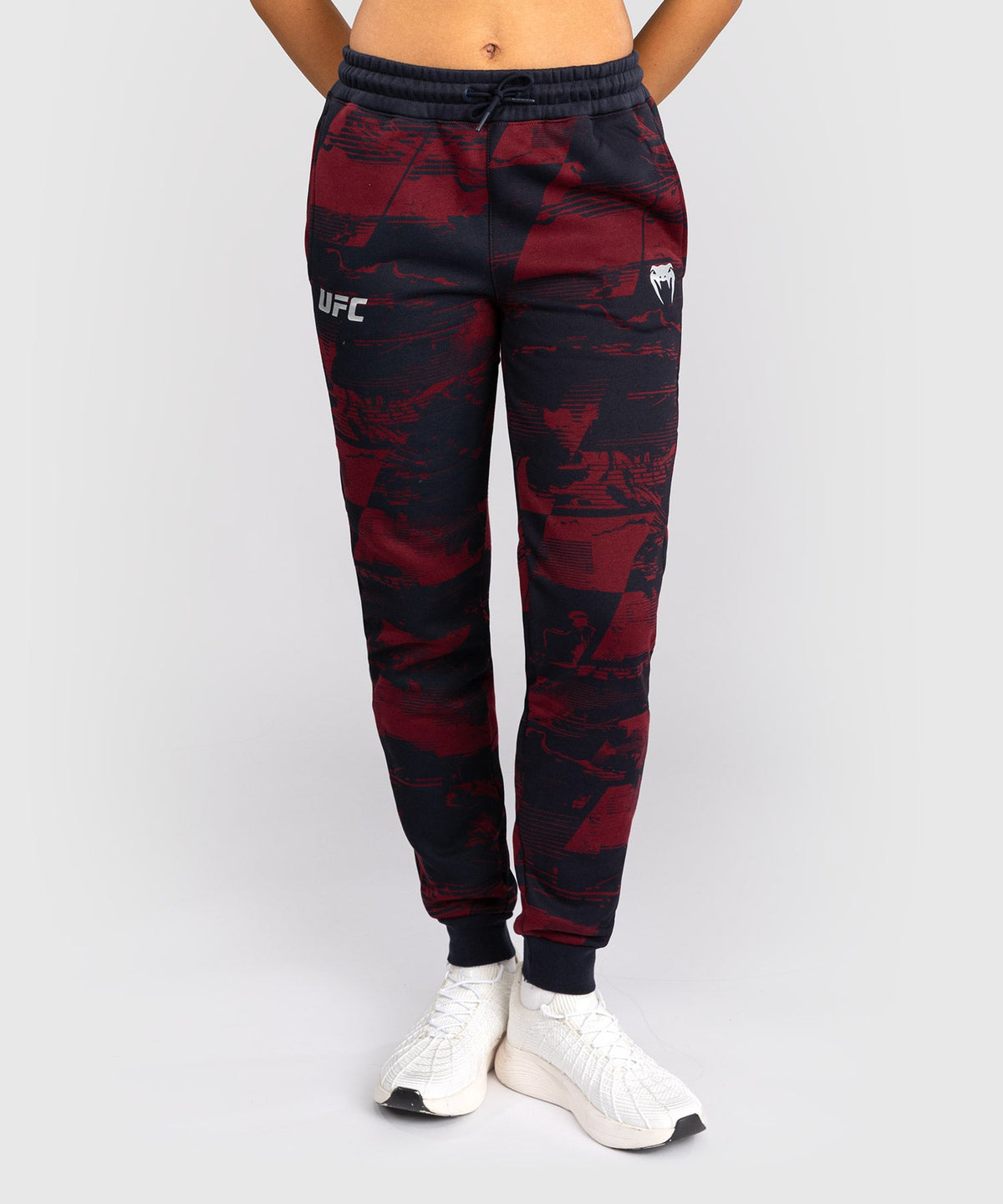 Venum UFC Trainingsbroek Zenith - Marineblauw/Bordeauxrood/Zilver